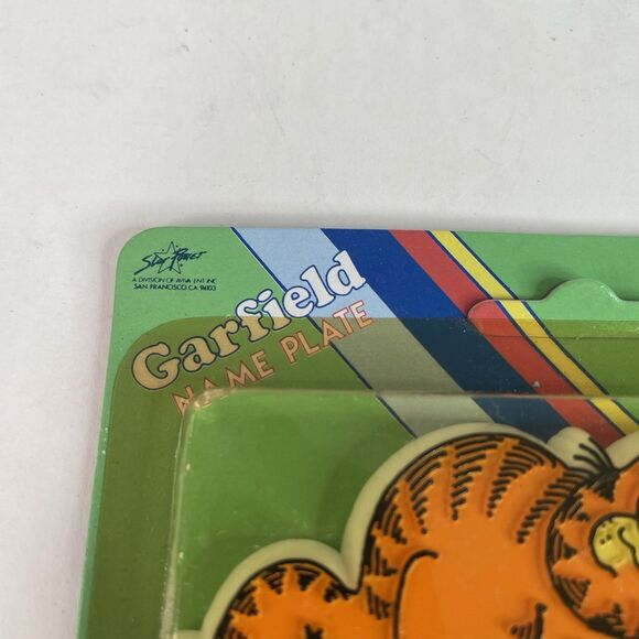 NEW Vintage Garfield Name Plate Cindy 1978 RARE, Sealed, Yellow - Picture 2 of 6